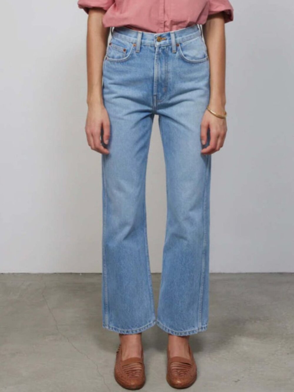 B SIDES Plein Relaxed Straight Jean Lt. Vintage